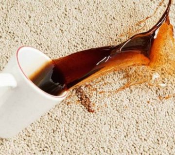 حذف لکه چای از روی فرش ماشینی