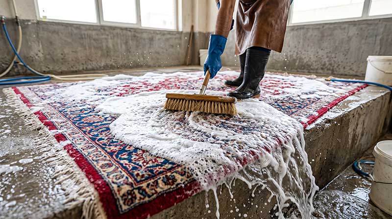 قالیشویی در محمدشهر